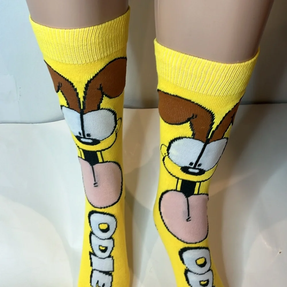 Garfield Character Odie The Dog Cotton Unisex Socks - Picture 6 of 8